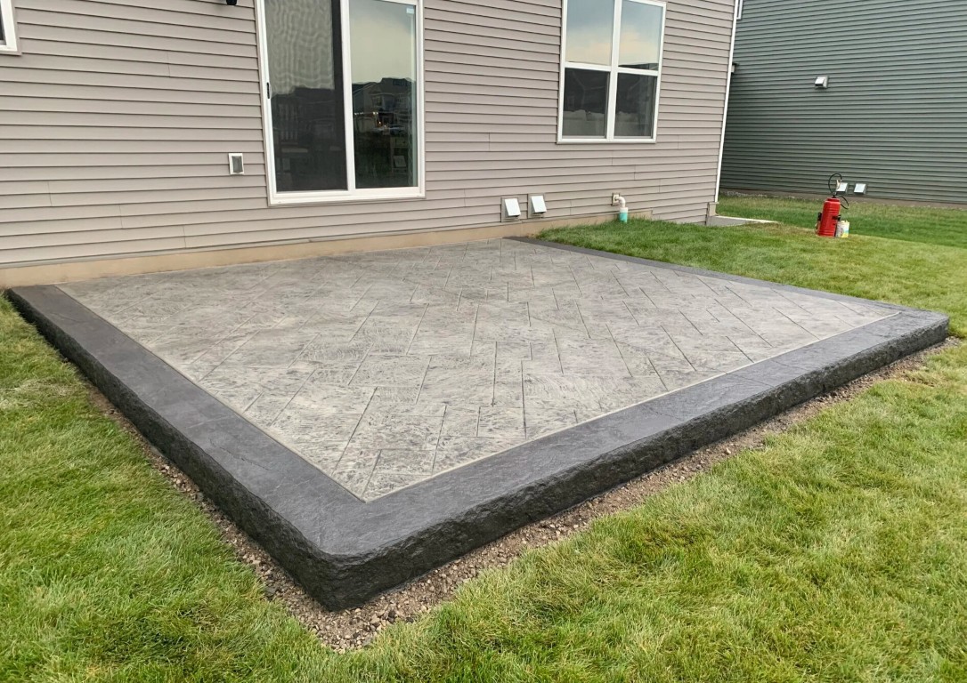 High-quality stamped concrete patio in St. Cloud, MN